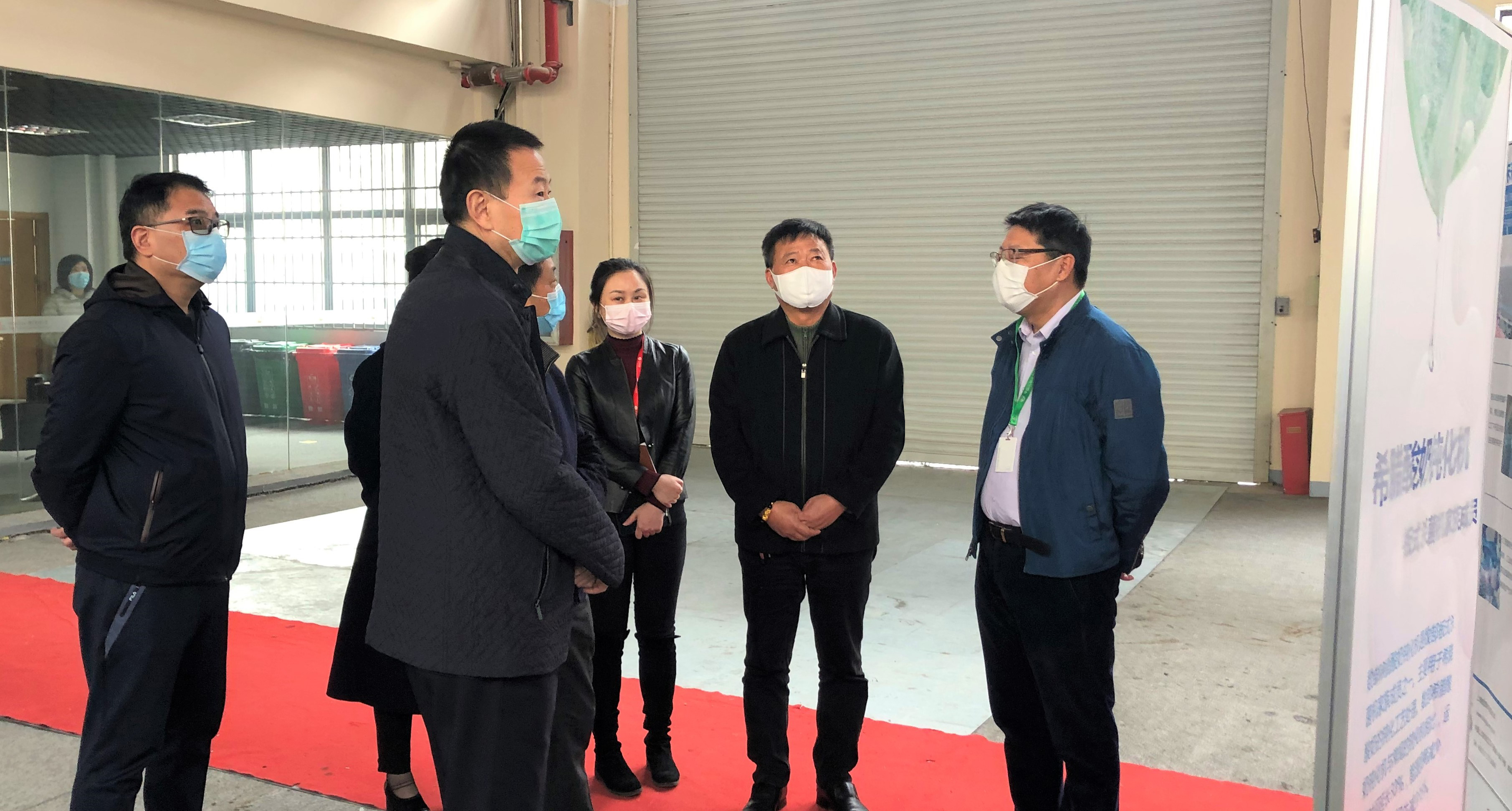 2020.3 松江区副区长、公安分局局长杨剑一行至企福科技园调研