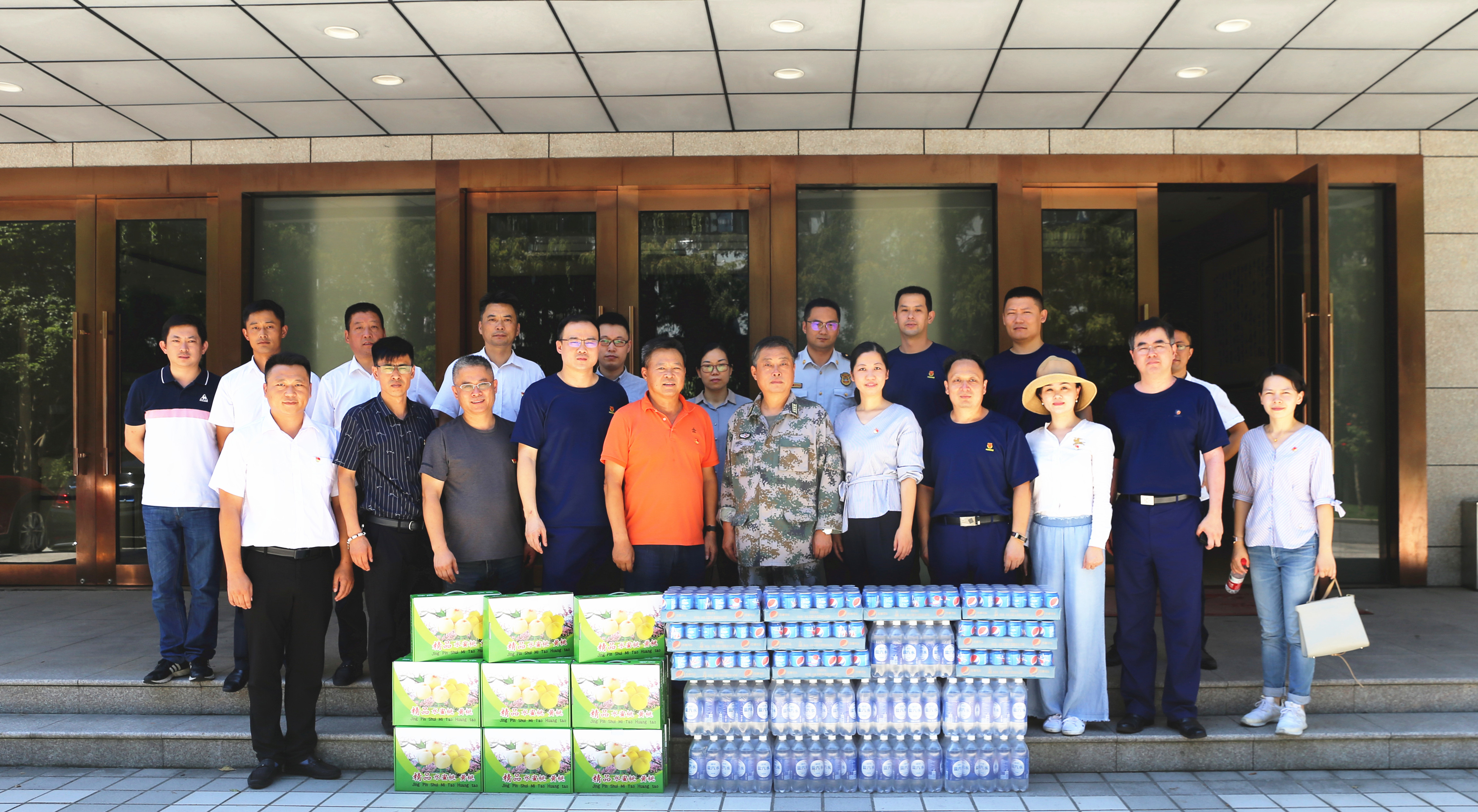 2020.8 企福天地党支部联合松江区消防救援支队机关党委开展“国防教育”主题党日活动