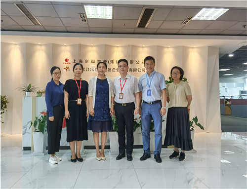 2021.7 上海工程技术大学机械与汽车工程学院党委书记虞蓉一行来企福调研交流