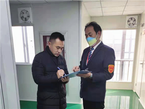 2022.1 企福物业安全管理部为园区企业做春节前“消防安全体检”