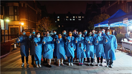 2022.3 企福园区党员筑牢防疫一线“红色堡垒”