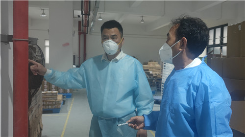 2022.5 防灾减灾日，企福科技园民防工作站开展安全检查