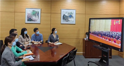 2022.10 企福天地党支部组织党员集体观看二十大开幕会直播