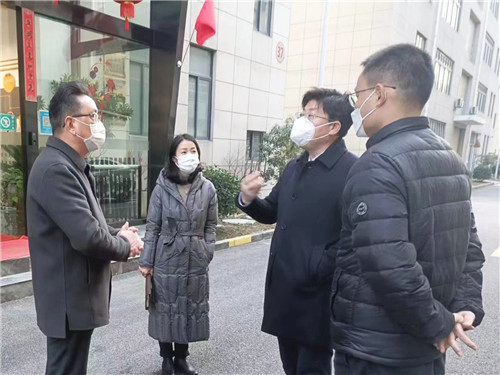 2023.1 松江区经委主任陈超、副主任胡晓彬一行莅临新尚园区检查
