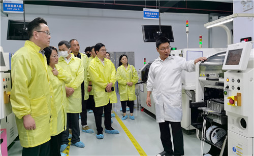 2023.5 市工商联实地调研了企福亿田科技园及入驻企业忠易智能