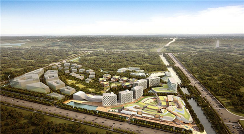 2023.10 企福园祥为商办项目佘山环球企业中心提供建筑办证服务